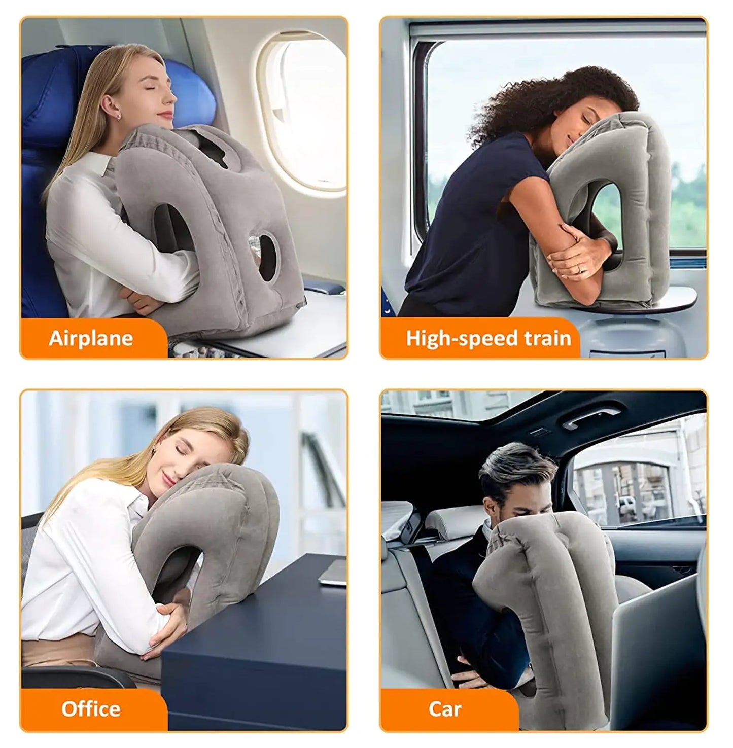 CloudRest - Opblaasbaar Reiskussen voor Ultieme Comfort