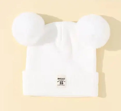 Winter Baby Mutsje - Met Schattige Pompon Oren