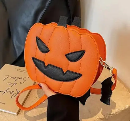 Halloween Pompoen Crossbody Tas - Maak Jouw Halloween Outfit Compleet!