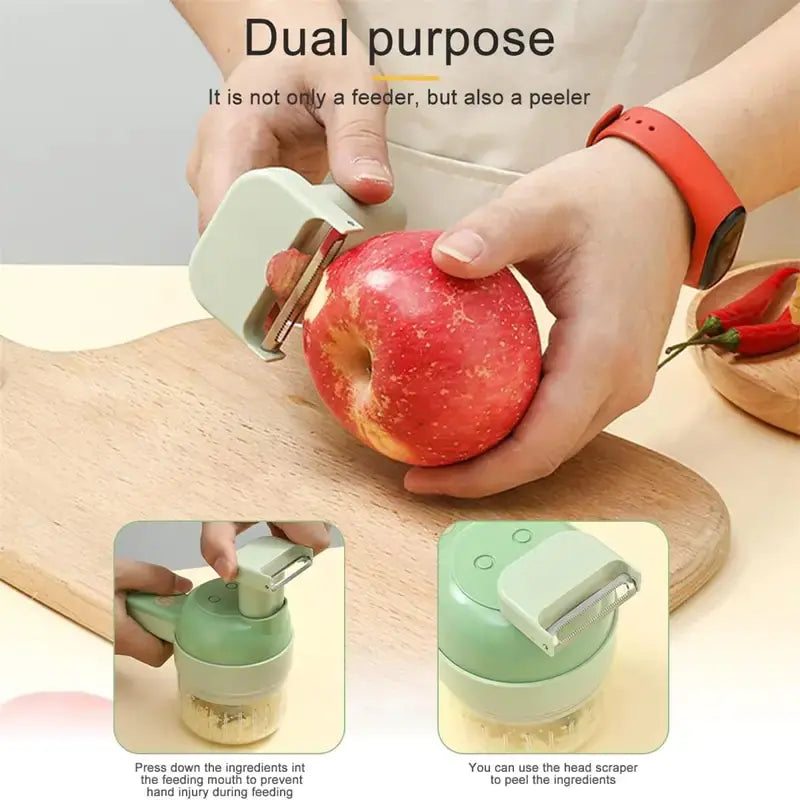 SliceGenie - 4 in 1 Elektrische Keukenmachine